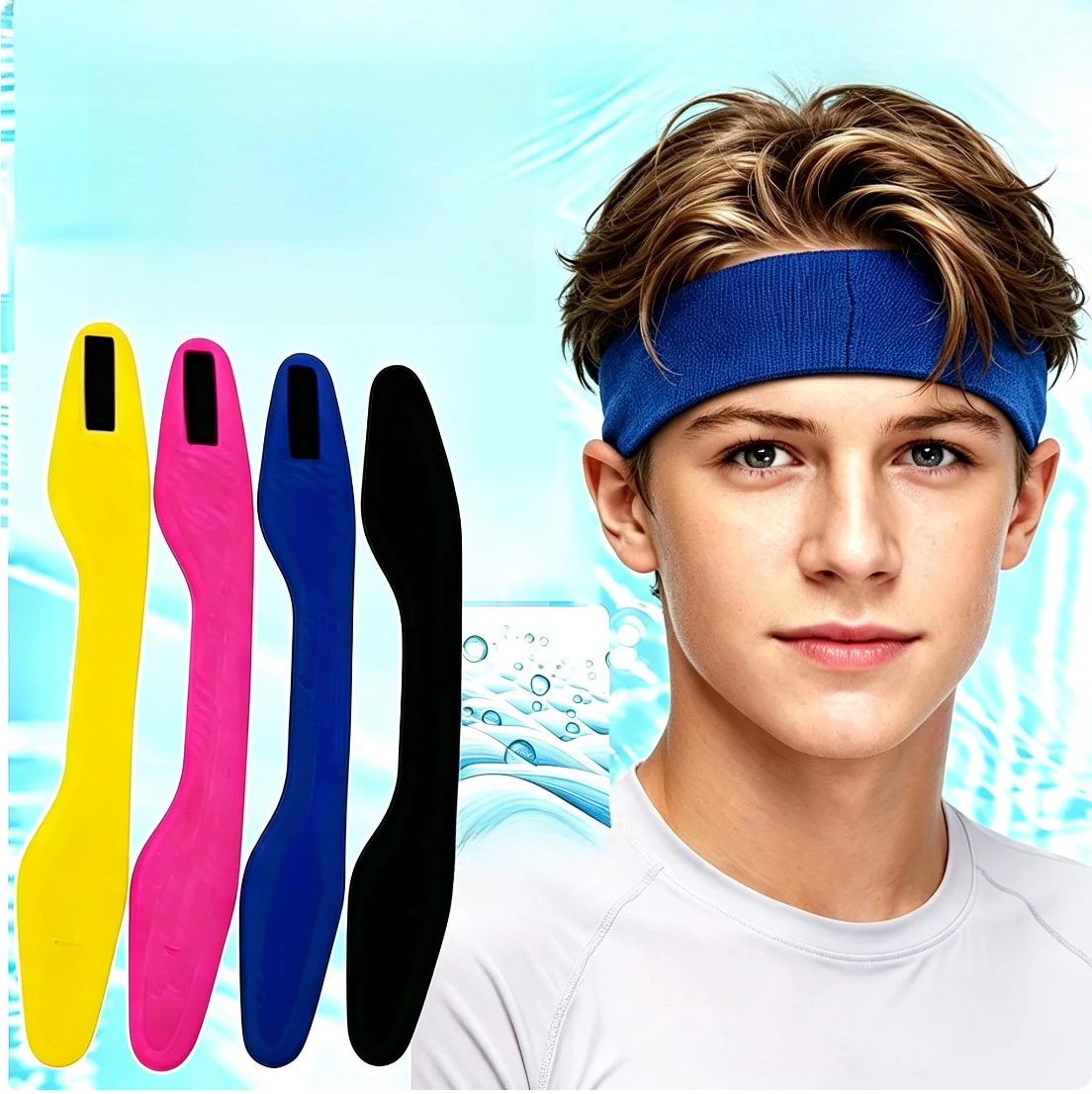 Ear Protection Earmuffs, Swimming Headbands, Diving Materials, Swimming and Play in Water, Waterproof Swimming Headbands