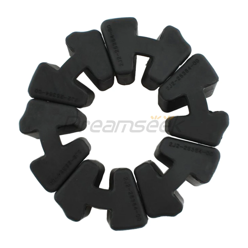 6Pcs Motorcycle Rear Wheel Cush Drive Rubber for Yamaha SR400 1978-2018 SR500 1978-1999 Hub Damper Cushion Sprocket Buffer Black