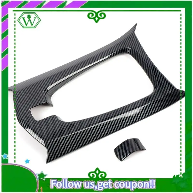 AC34-مركز التحكم والعتاد غطاء لوحة مكون الكسوة لكاديلاك CTS 2008 2009 2010 2011 2012 2013 - ABS ألياف الكربون #1