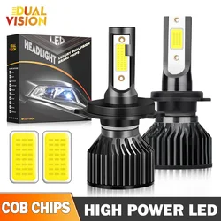 H7 LED COB Chips Car Headlight Bulbs H1 H4 H8 H9 H11 9005 9006 HB4 9012 Mini Fog Lights Auto Lamps For Cars Bulbs 6000K White