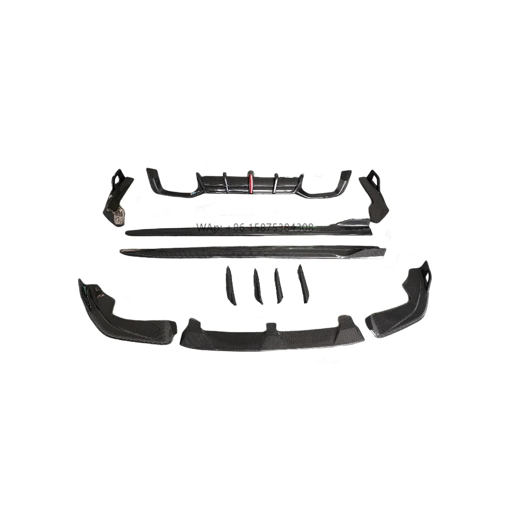 

Suitable for X4M Retrofit Upgrade, High-quality Carbon Fiber Front and Rear Diffuser Lip Side Skirt Wind Knife Body Kit