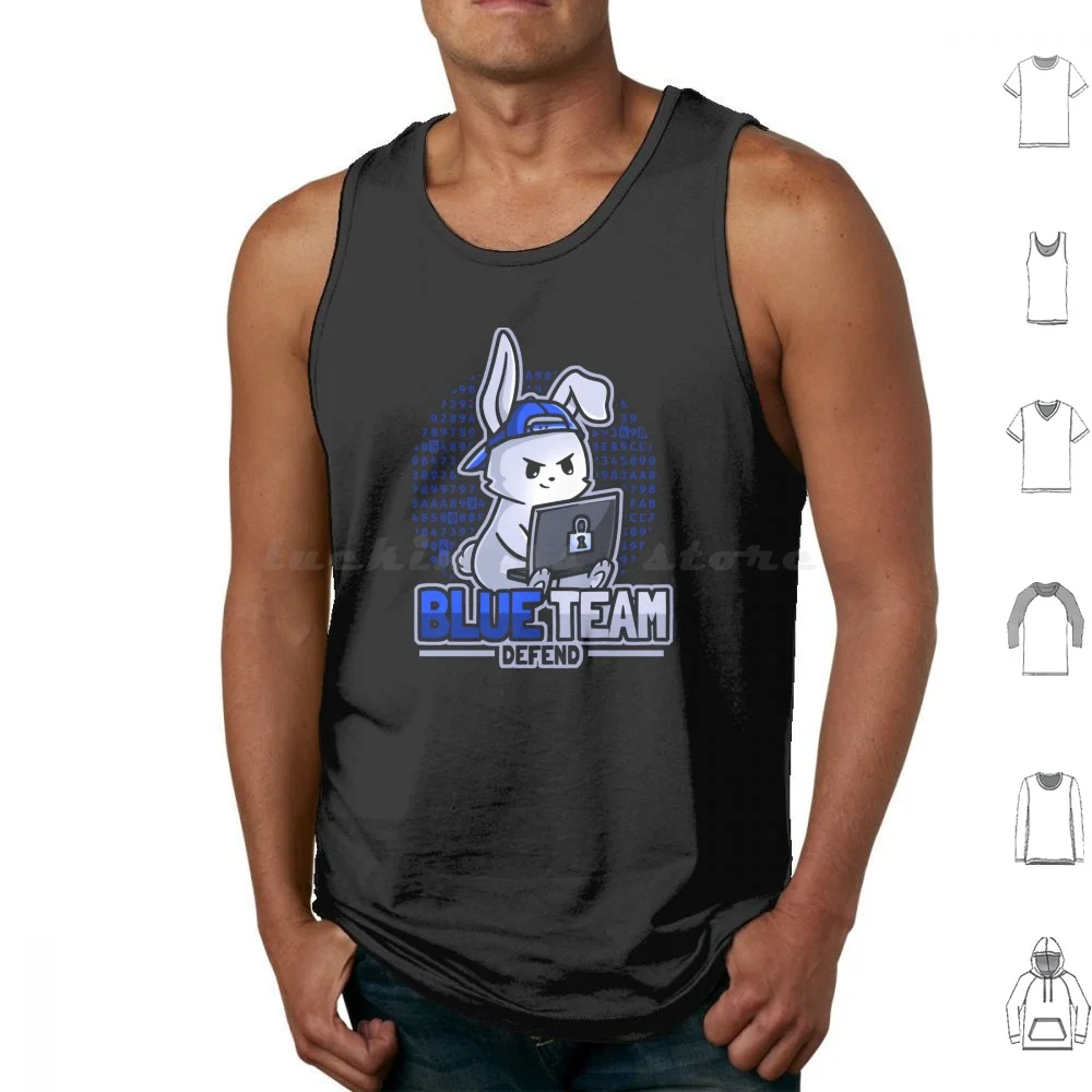 Blue Team Member Cybersecurity-It Security Tank Tops Vest Sleeveless Blue Team Cybersecurity Cyber Security Infosec