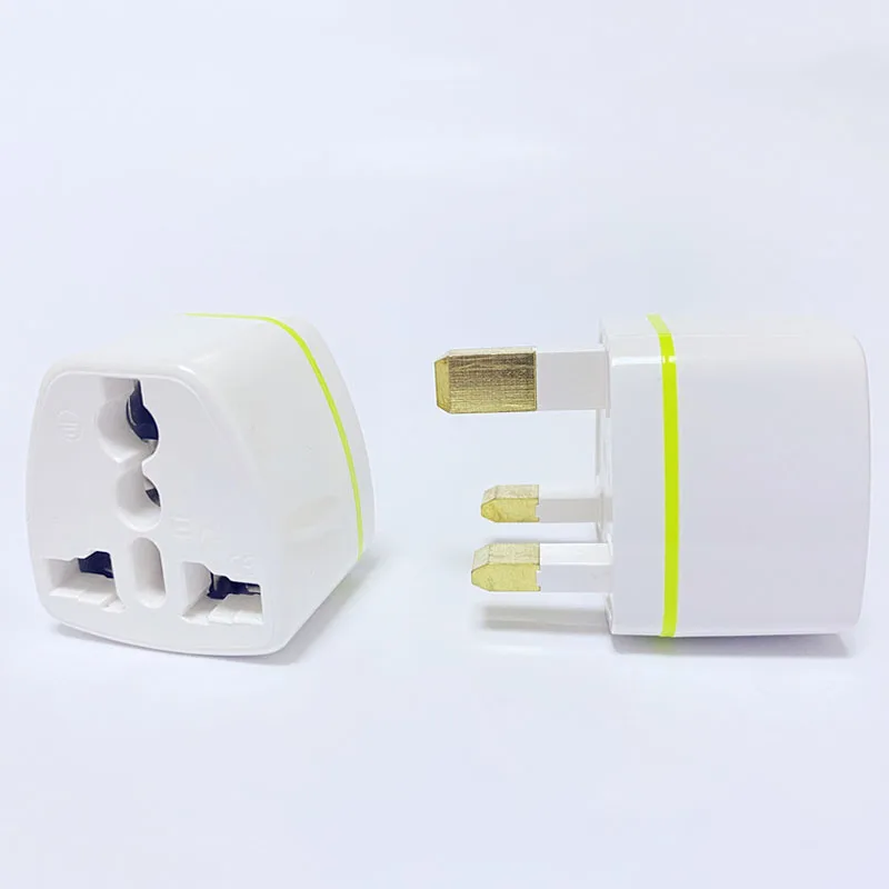 1 4 6pcs Universal British Standard Conversion Socket Converter Power Plug Converter Travel White Plug Power Adapter C2