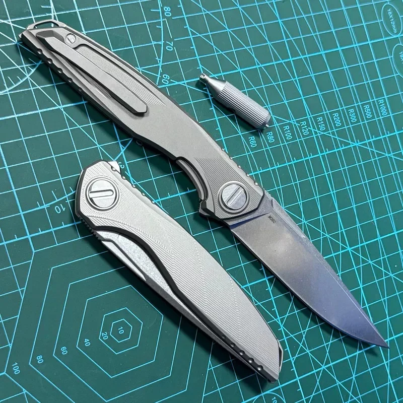 Free Wolf Astrium M390 Blade Ceramic Bearing Titanium Handle Camping Hunting Kitchen Pocket Outdoor EDC Utility Folding Knife