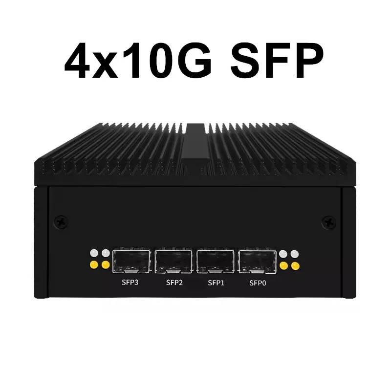 Topton nouveau Mini PC pare-feu solide 4x ou 2x10G SFP + Intel N100 2xi226-V 2.5G DDR5 ordinateur industriel serveur domestique Proxmox ESXi