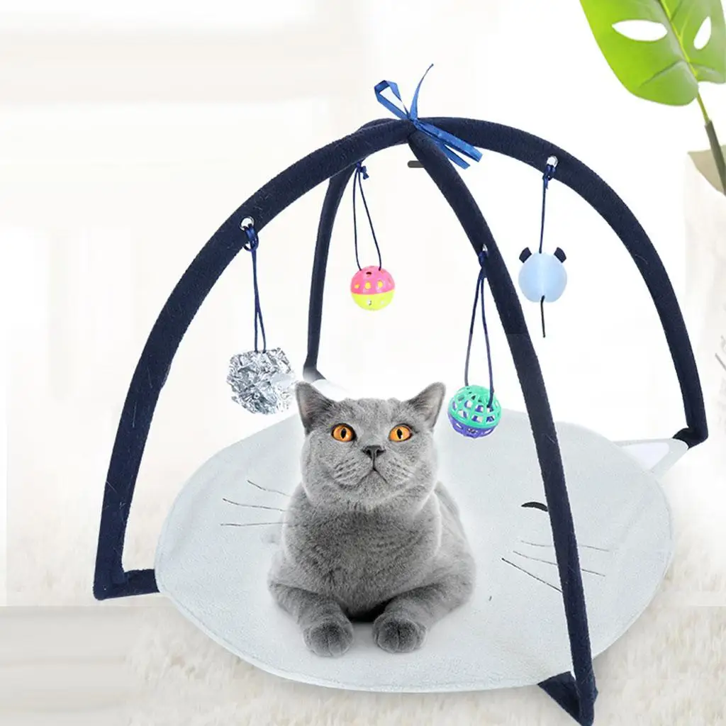 Portable Cat Tent Toys Funny Mobile Activity Interactive House Play Sleeping