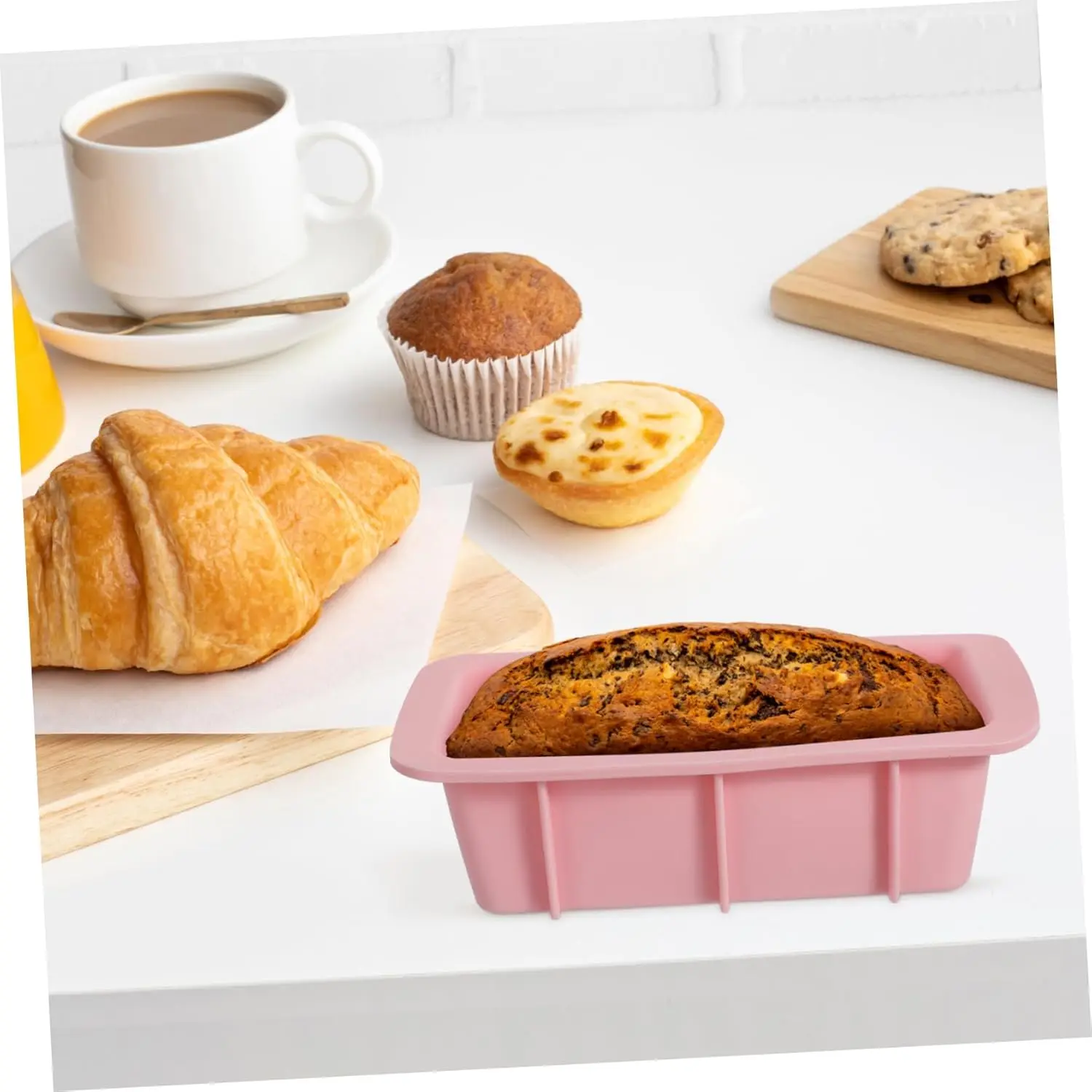 1pcs Rectangular Mini Toast Silicone Mold Cake Pan Cheese Cake Mold Bake Mold Bread Baking Tray