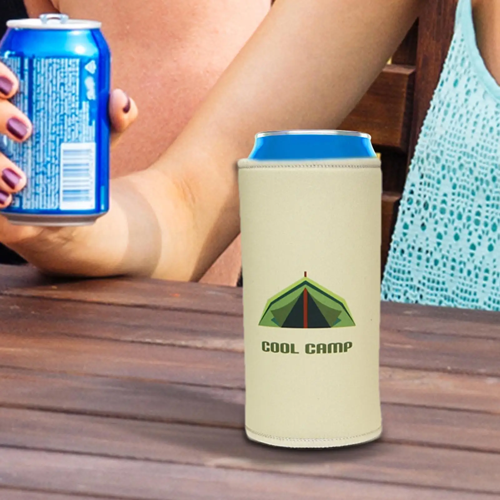 Image of Getränkedosenhüllen, Standard-Dosenhüllen, Neopren-Dosenflaschenhalter, isolierte Dosenkühlerhüllen, rutschfeste Dosenabdeckung für Bierflaschen