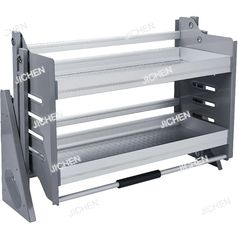 

Stainless Steel Aluminum Alloy Basket Storage Rack Hanging Cabinet Lifting Basket Kitchen Pull-down Cabinet Storage Rack
