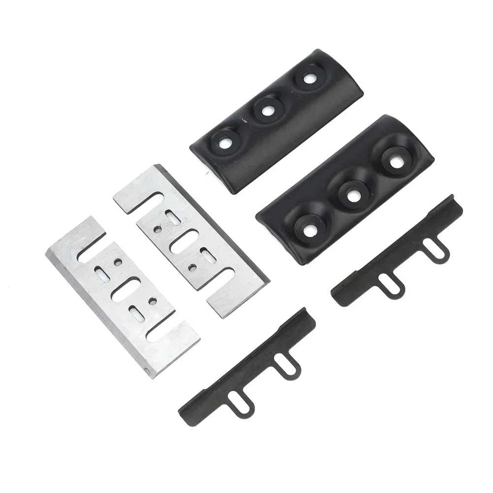Practical Blades Electric Planer Blades Black Blade Clamp Planer Blade Clamp Tableting 6Pcs/Set Fittings For Cutting Wood