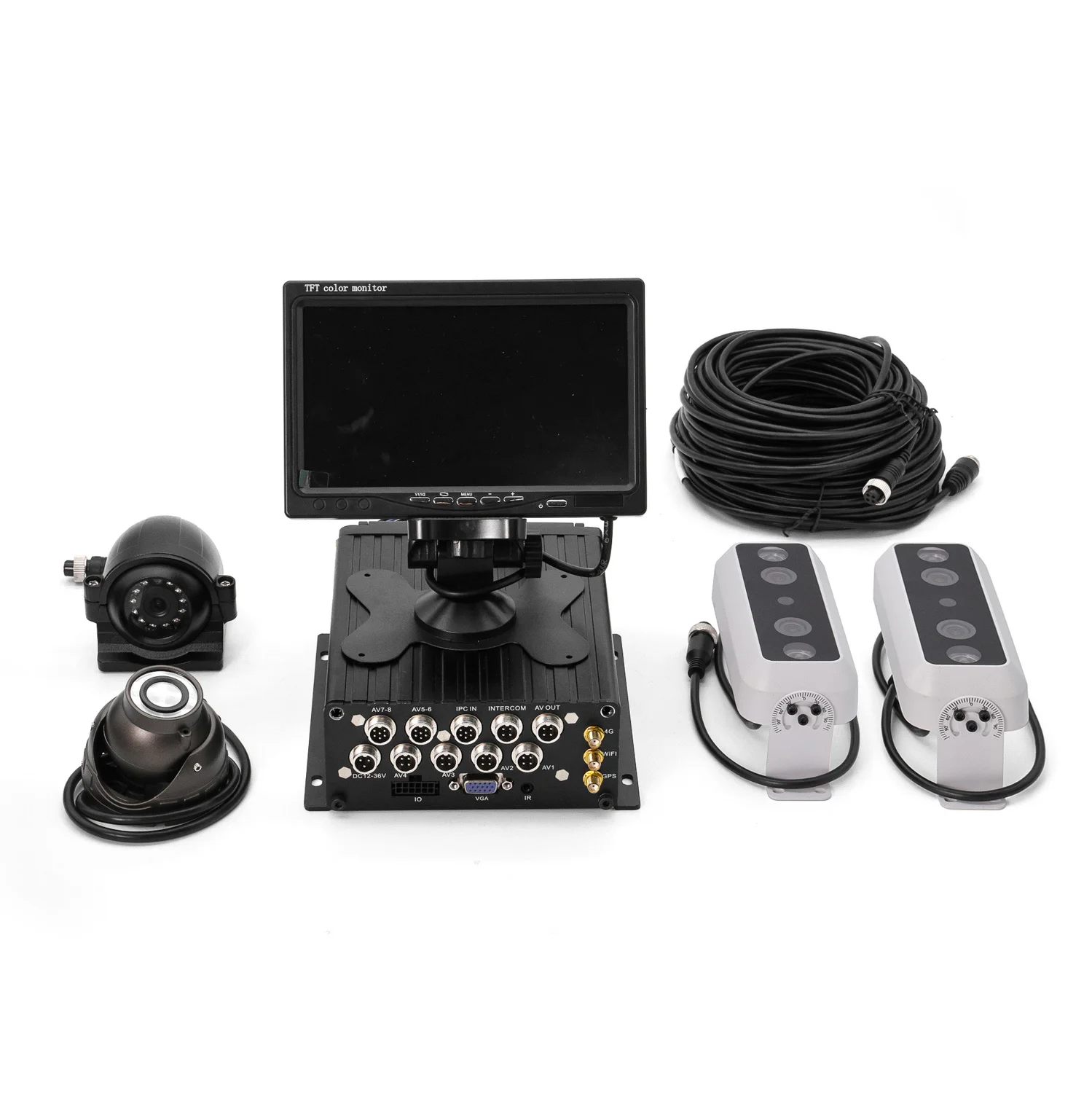 

Newest Two Doors Bus Vehicle Passenger Information System MDVR with 4G Automatic Infrared People Counter Mobile DVR