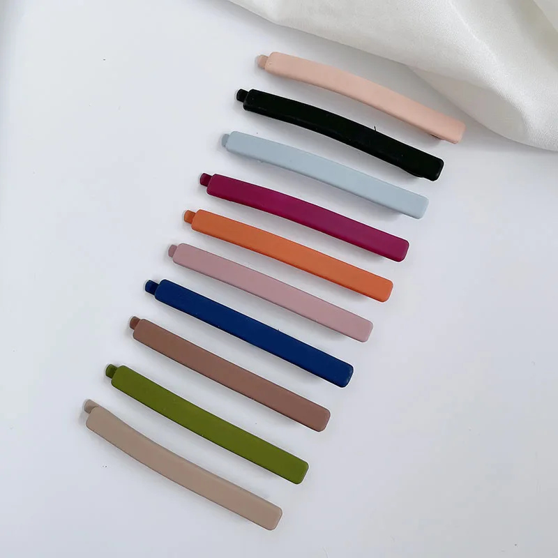 Matte Mix Color 10Pcs/Set Hairpins BobbyPins Women Girls Hair Clip Straight Hairgrip Barrette Headwear Styling Tools Accessories