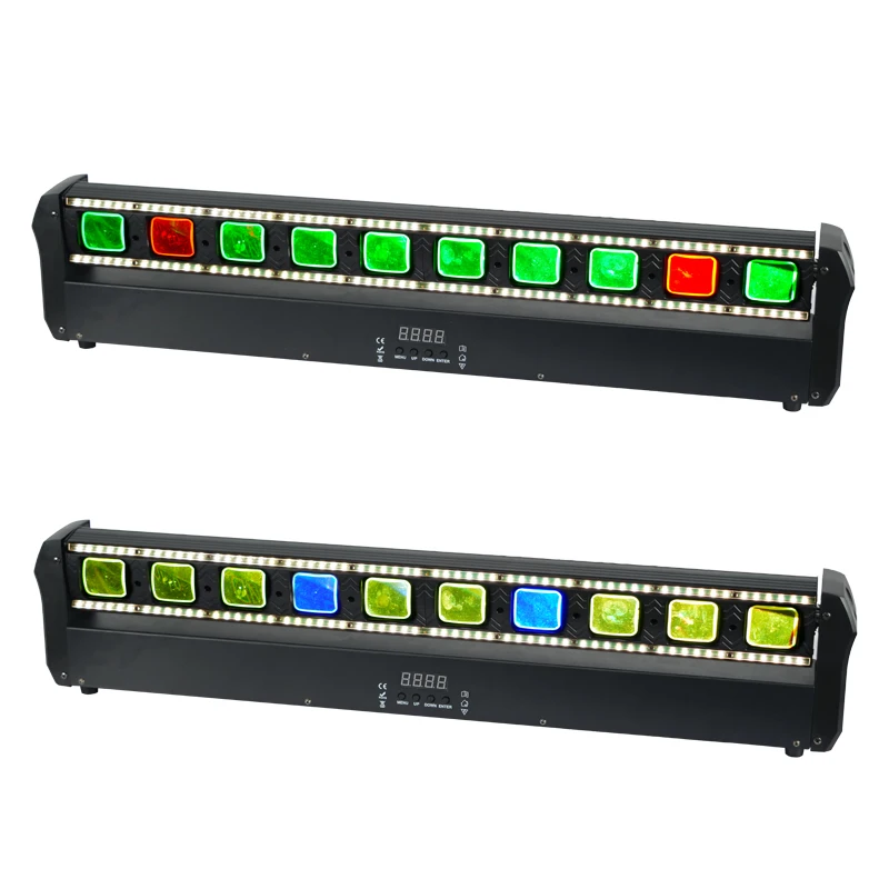 

10x10W RGBW LED Wash Bar – DMX512 for Weddings, Clubs & Small Stage Background Lighting