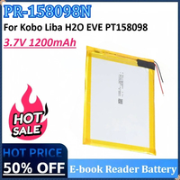 New 3.7V 1200mAh PR-158098N E-book Reader Battery for Kobo Liba H20 H2O EVE PT158098 1ICP2/80/98 Rechargeable Battery