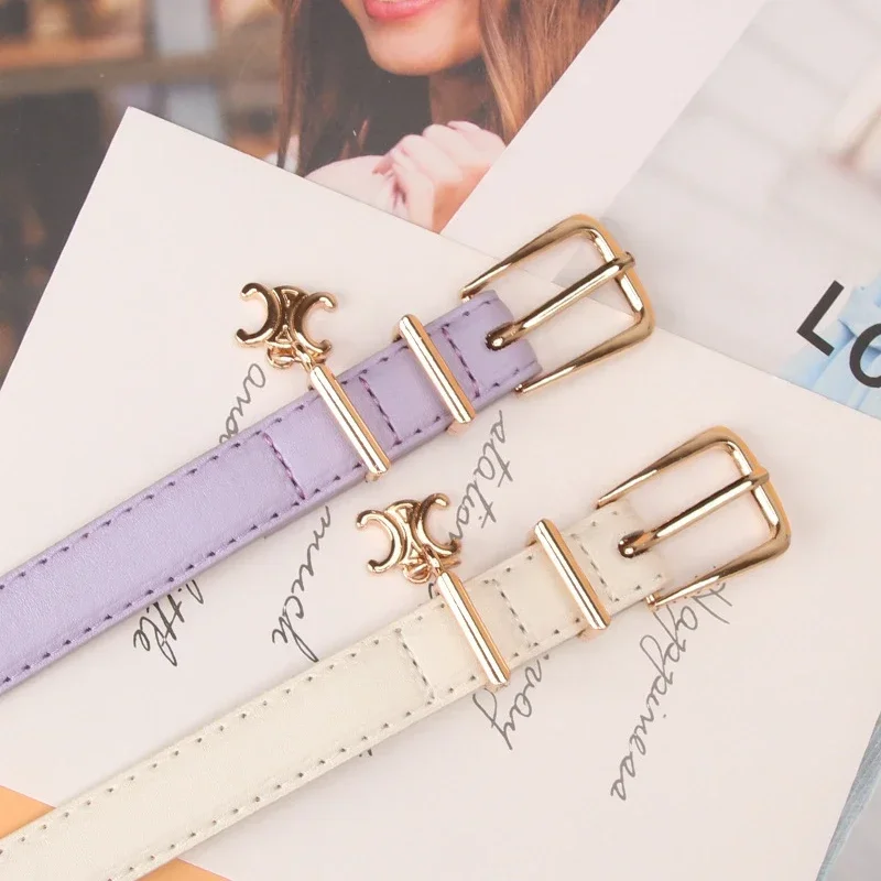 New Fashion Accessories Women's Belt Casual Personality Triumphal Arch Pendant Belt Women's Decorative Jeans Belt