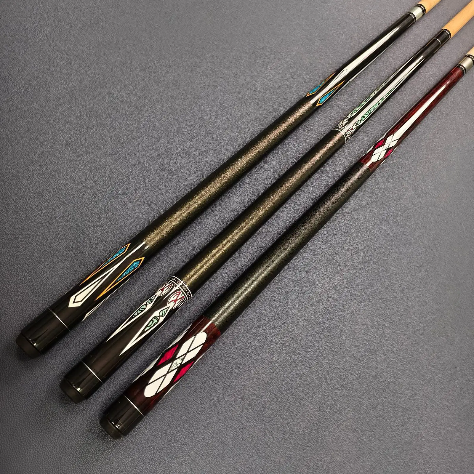 professional-pool-cue-stick-wood-stainless-steel-joint-sleek-billiards-accessory-for-training-and-home-play