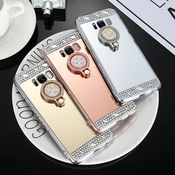 Diamond Ring Holder Cases For Samsung S23 S22 S21 FE S20 Ultra S10 S9 Plus S10E Note 20 10 Pro 9 8