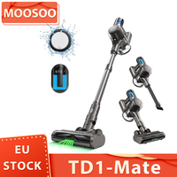 MOOSOO TD1-Mate Cordless Vacuum Cleaner, 33kPa Suction, LED Display, 45min Runtime, 420W Brushless Motor, Green Light