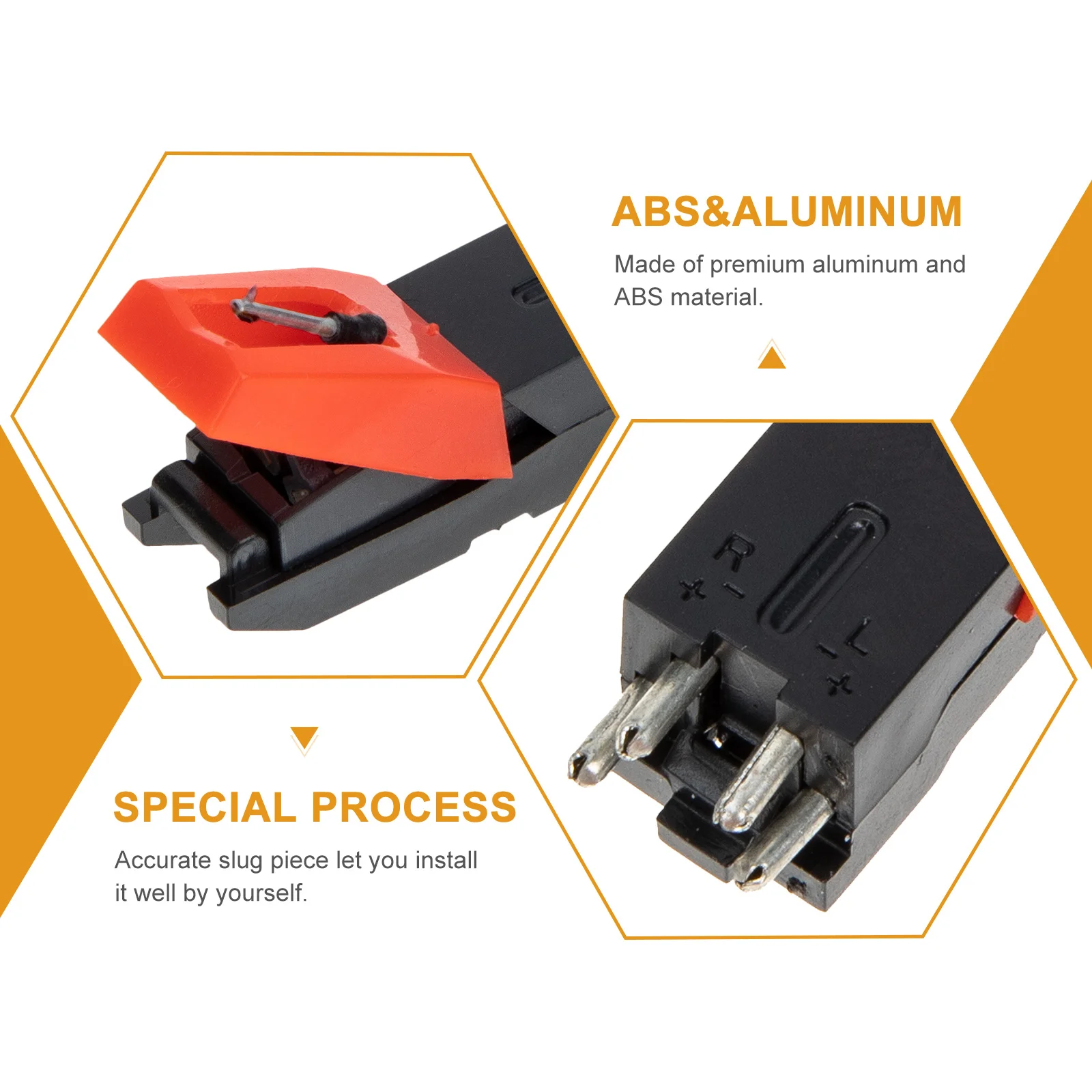 

Record Player Needle Replacement Universal Aluminum ABS Phonograph Stylus Accessory High Output Sound Turntable Pickup Needle