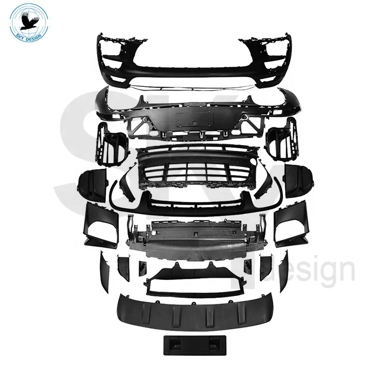 Factory Supply Car Accessories GTS Body Kit for  Macan 95B.1 Upgrade Front Bumper Rear Diffuser Fog Lights