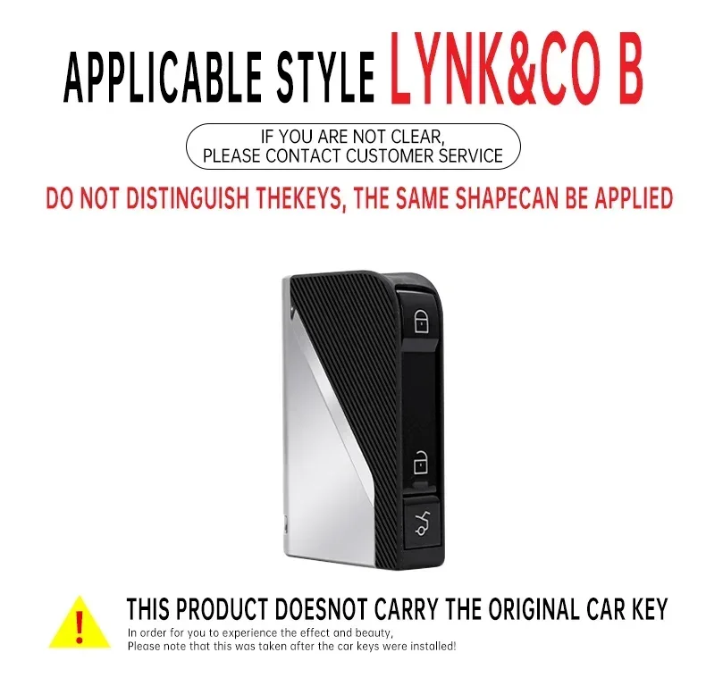 LYNK&CO Zinc Alloy Car Key Case Is Suitable For Lingke 05 01 02 03 06 Remote Control Key Protector Bracket Car Accessories