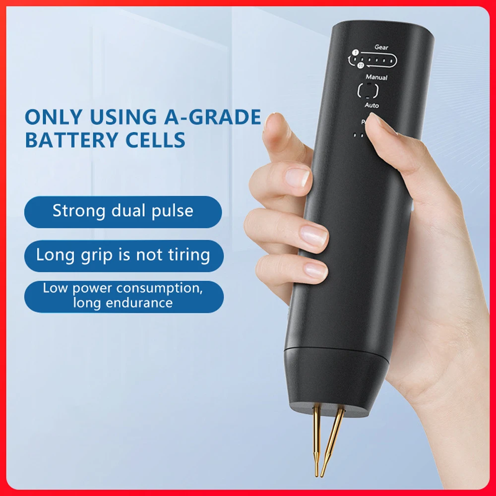 

H1 Mini Portable Handheld Digital Spot Welding 11 Gears Adjustable Spot Welder Nickel Sheets Automatic Manual Mode 18650 Battery