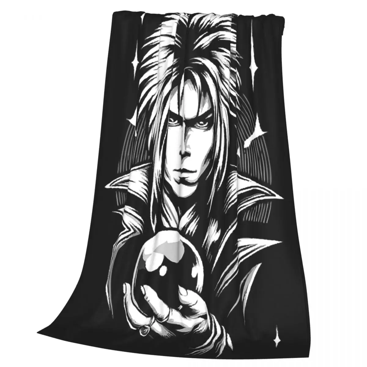 Jareth The Goblin King Labyrinth- It's Only Forever Blankets Soft Warm Flannel Throw Blanket Cover for Bed Travel Home Couch