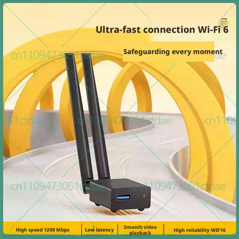 1-2pcs For Lingpai USB WiFi 6 Adapter 5G Dual Band Gigabit Wireless Receiver for PC
