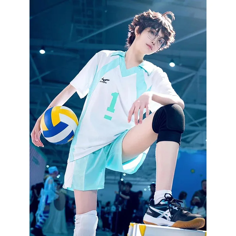 HN8 Hot Anime Haikyuu Cosplay Costume Oikawa Tooru High School Student Uniform Volleyball Club Jerseys Sprotswear T-shirt Fu8…Gf