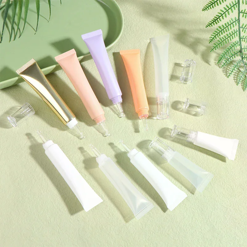 10/15/20g Bottle Cosmetic Refillable Empty Soft Tubes Sunscreen Cream Lotion Liquid Foundation Bottles Hyaluronic Acid