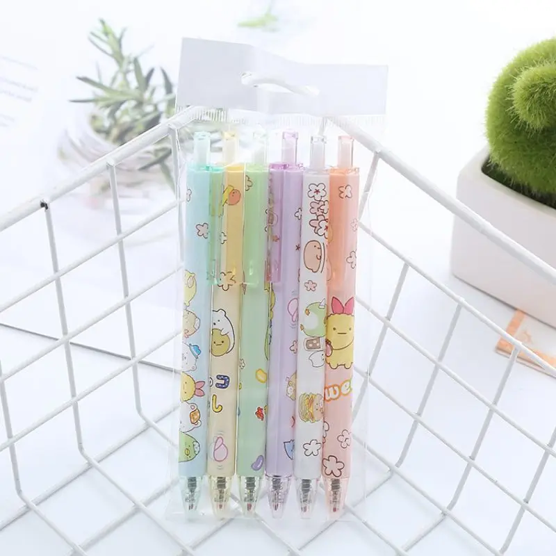 Cute INS Animals Girls Gel Pen Creative Press Office Gift School Supplies Stationery Kawaii Funny Pens