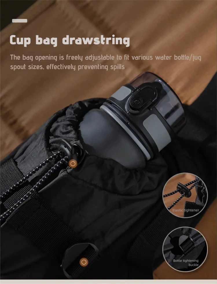 OCEGEAR Waist Pack with Water Bottle Holder for Men Women Chest Bag Running Waterproof for Outdoor Travel Cycling Climbing