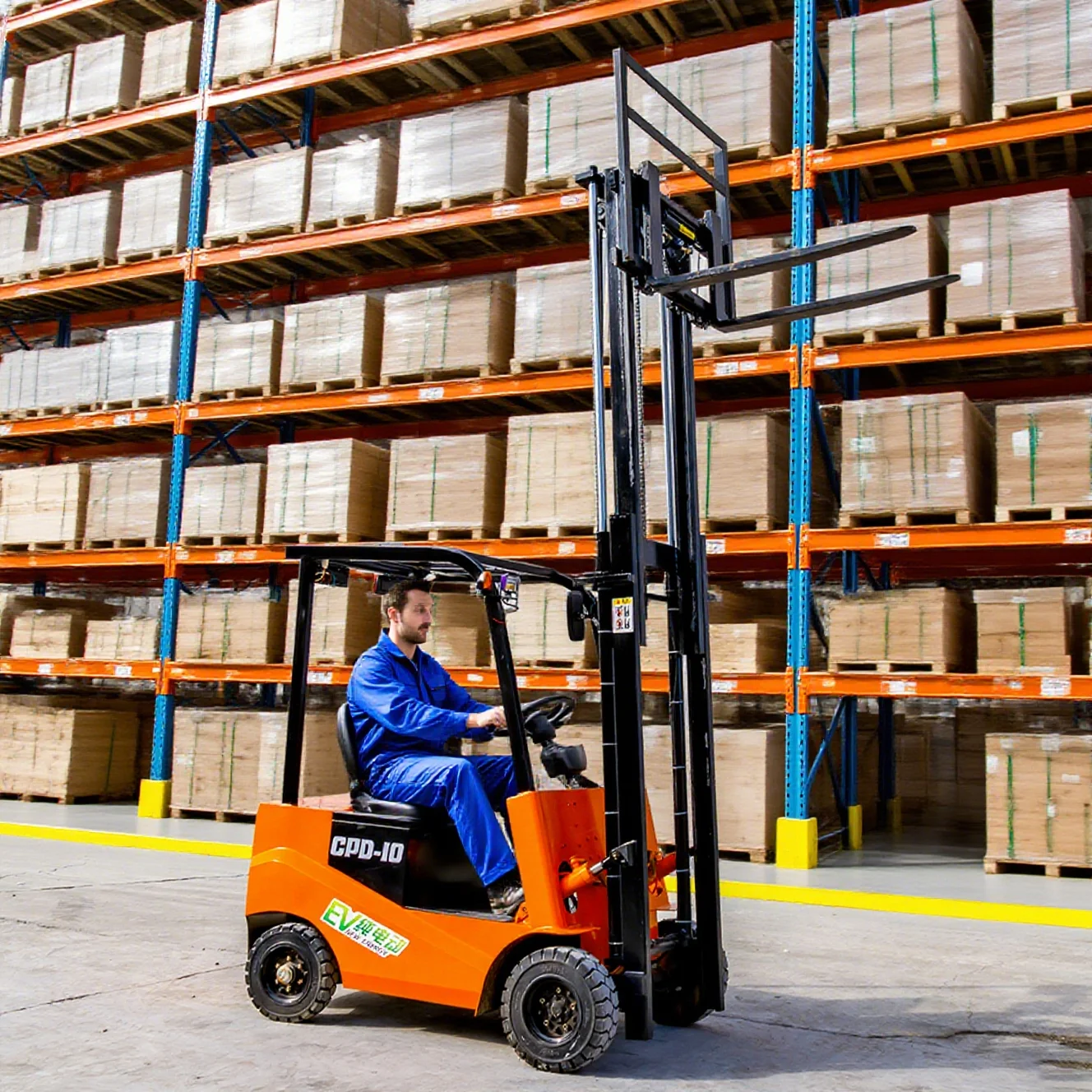 

1T Electric Forklift Compact for Warehouse 3m Lifting Customized Lithium Battery CE Certificate Factory Direct Sales In Stock