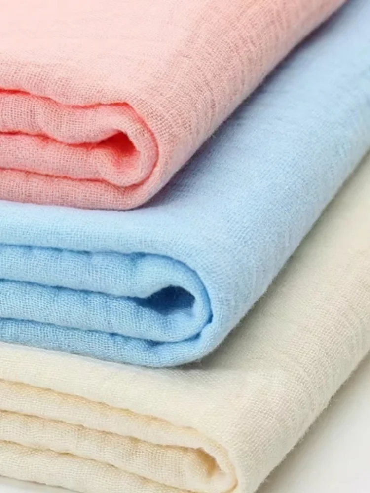 

2-meter-wide Class A pure cotton fabric, all-cotton gauze double-layer crepe fabric, baby nightwear, bedding material