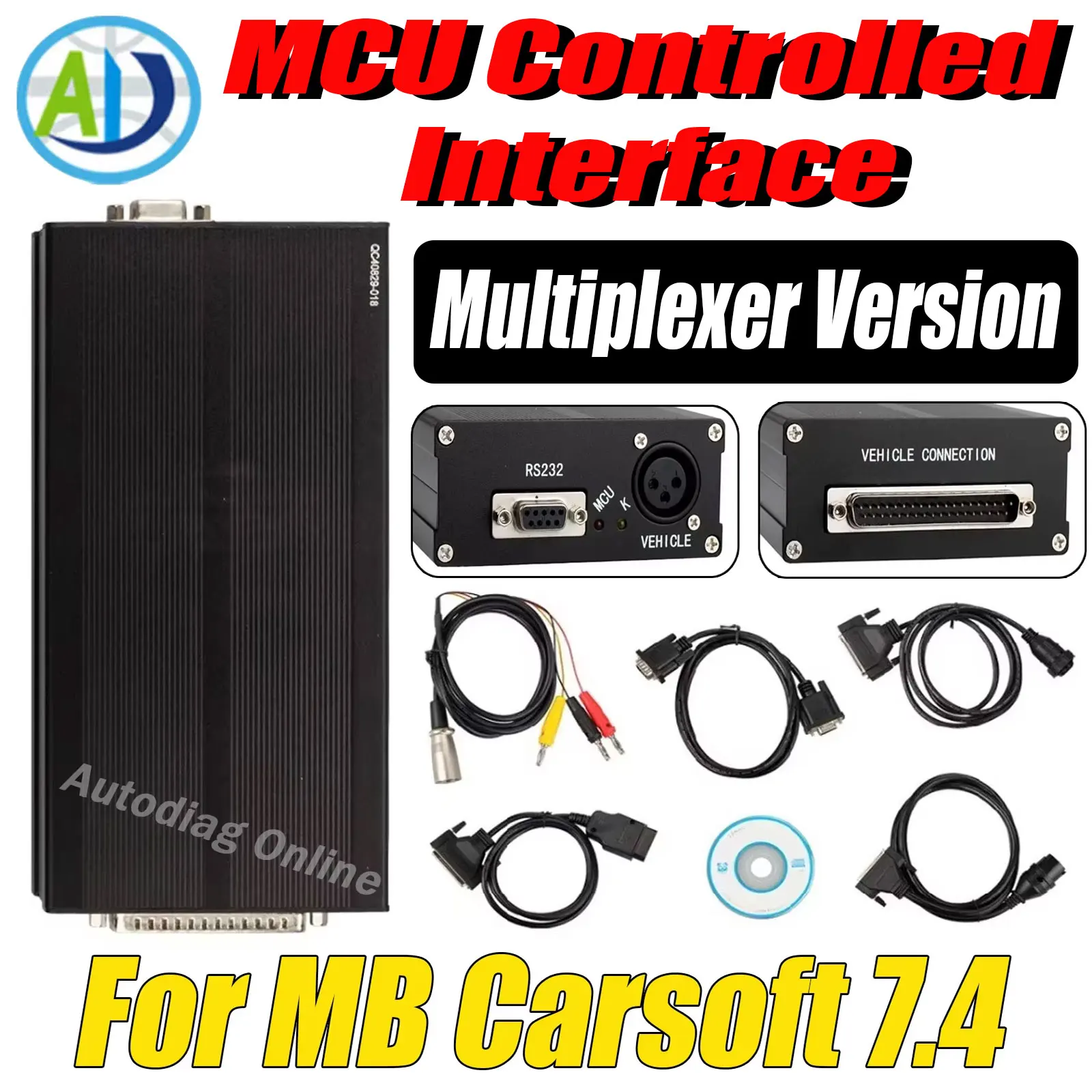 

Интерфейс с управлением через микроконтроллер для программирования ЭБУ Mercedes-Benz, Carsoft 7.4 для MB, мультиплексор Carsoft 7.4, диагностический инструмент для автомобилей