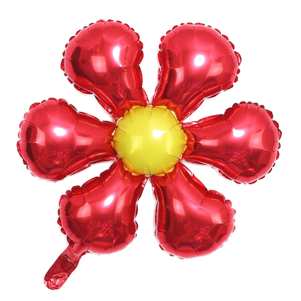 

8pcs Flower Shaped Aluminum Foil Set Colorful Party Balloons Decorations Supplies Christmas Home Party Latex Balloons