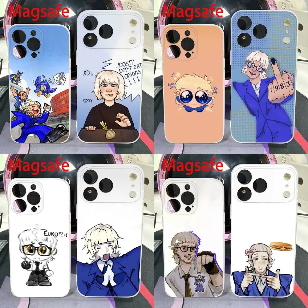 

J-Joost Klein Singer Phone Case For iPhone 14,16,15,11,13,17,12,Air,Mini,Plus,E,Pro,Max Magnetic Magsafe Frosted Cover