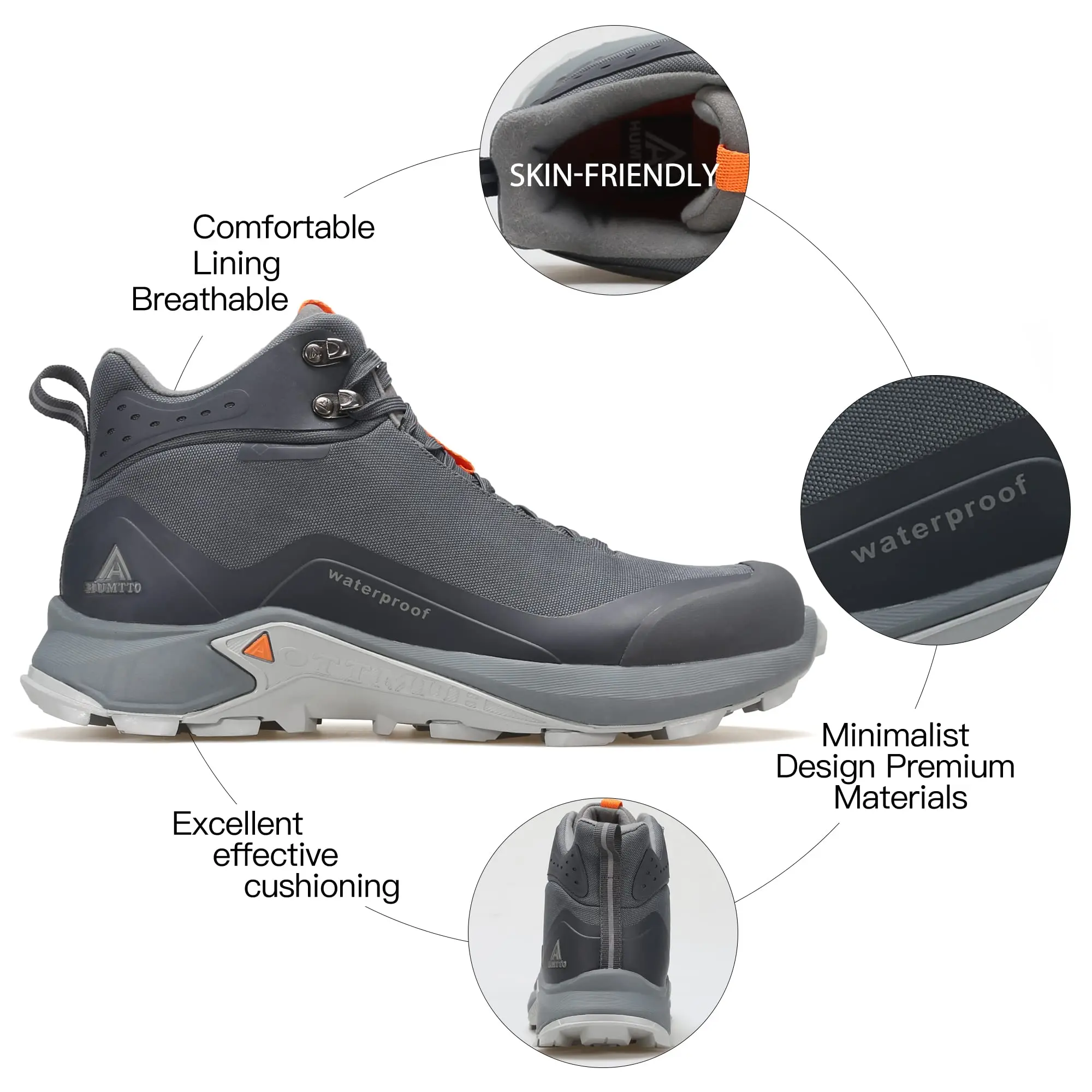 HUMTTO wodoodporne piesze wycieczki botki sporty zimowe buty trekkingowe dla mężczyzn luksusowy projektant Outdoor wspinaczka polowanie męskie