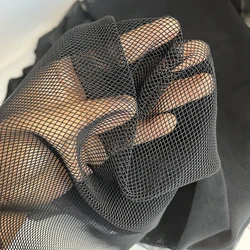 Foursquare elastic  net fabrics for making full elastic wig caps