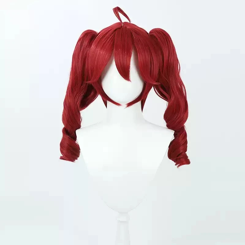 Parrucca cosplay Anime Kasane Teto da donna, coda di cavallo rossa carina, capelli sintetici resistenti al calore