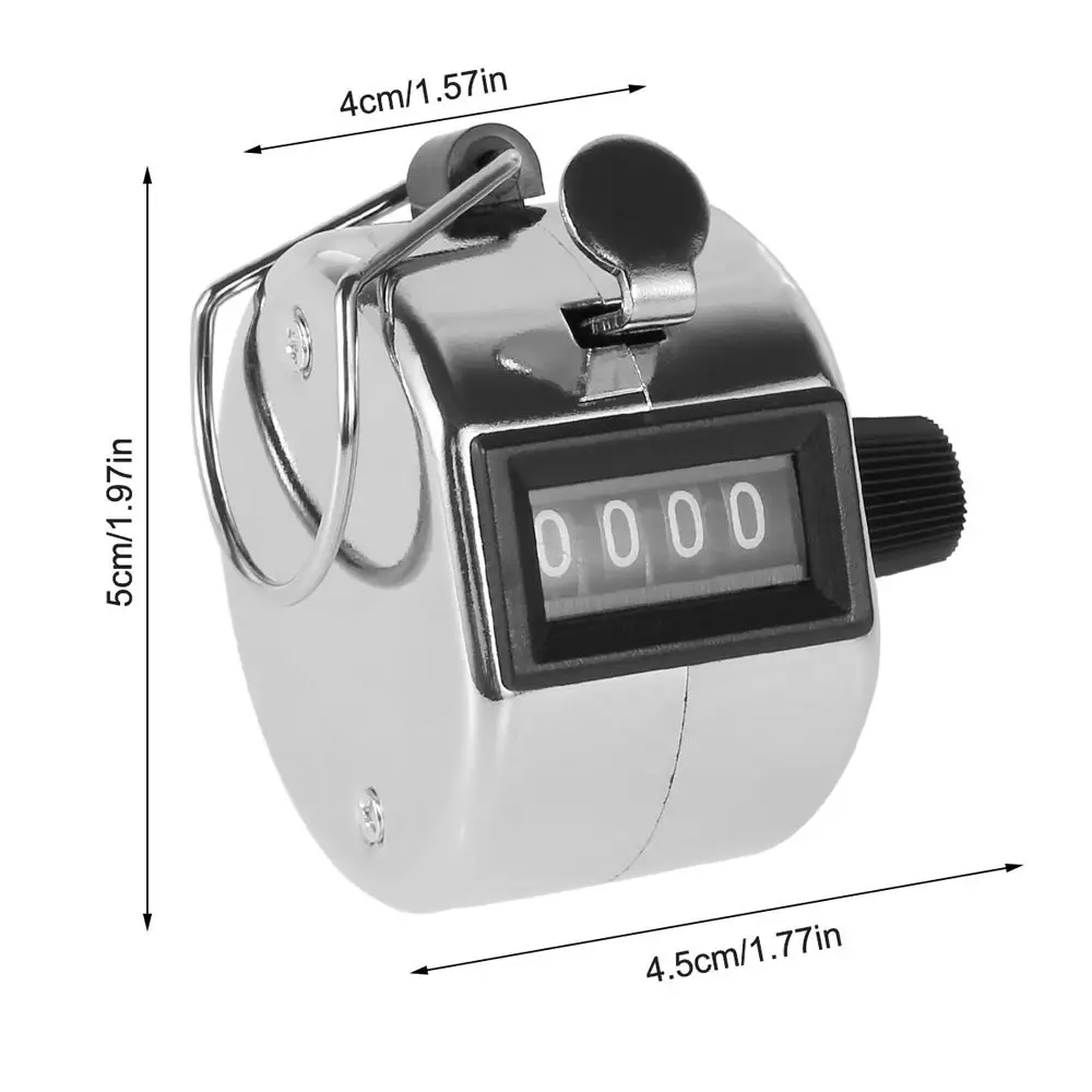 Accessories Max. Hour Meter Counter Tools Mechanical 9999 Tally Counter Hand Tally Counter Tally Clicker Manual Counter