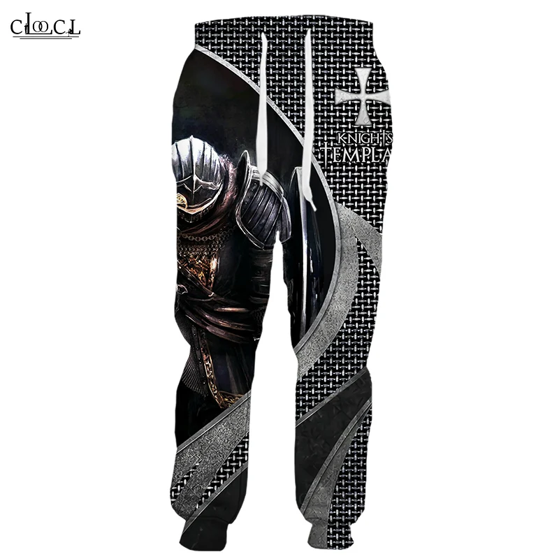 HX Popular Knights Templar Pants 3D Print Men Women Harajuku Trousers Fashion Casual All-match Jogging Sweatpants