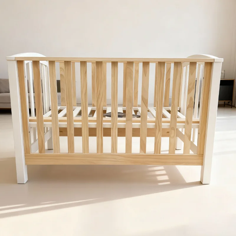 

Современная многофункциональная детская кроватка с регулировкой высоты, деревянная, для новорожденных и детей до 3 лет, для использования в детской комнате.