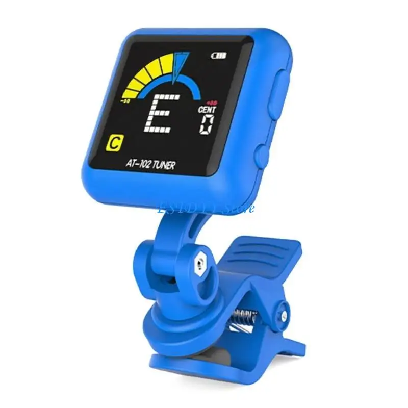 G6DE Clip on Guitar Tuner Electric Guitar Tuner USB Rechargeable Guitar Tuner