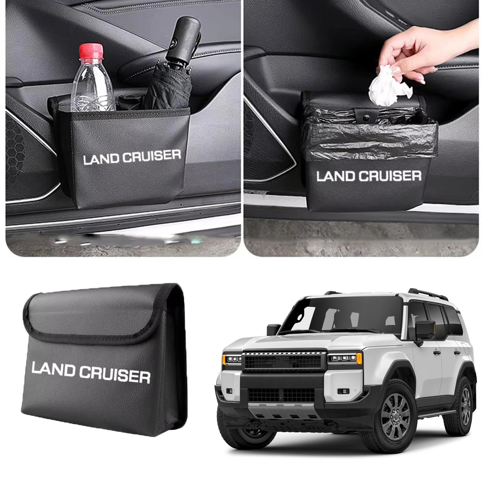 

ДЛЯ нового Land Cruiser 250 Rankle 250 TRJ250W GDJ250W 2024, складное мусорное ведро, сиденье, ящик для хранения задней двери, Rankle 250, аксессуары