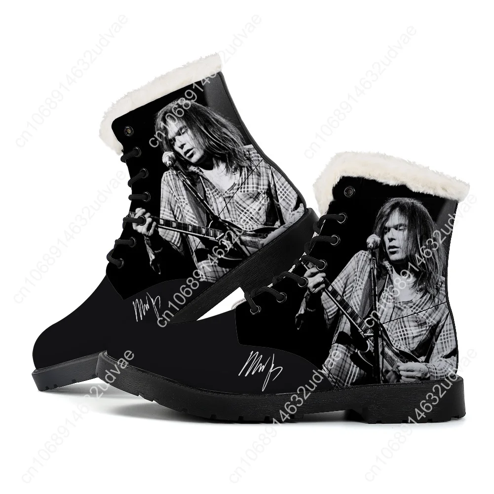 نيل يونغ القطيفة أحذية رجل إمرأة مراهق أحذية عادية التمهيد في الهواء الطلق ضوء عالية الجودة زوجين طباعة حسب الطلب تخصيص الحذاء