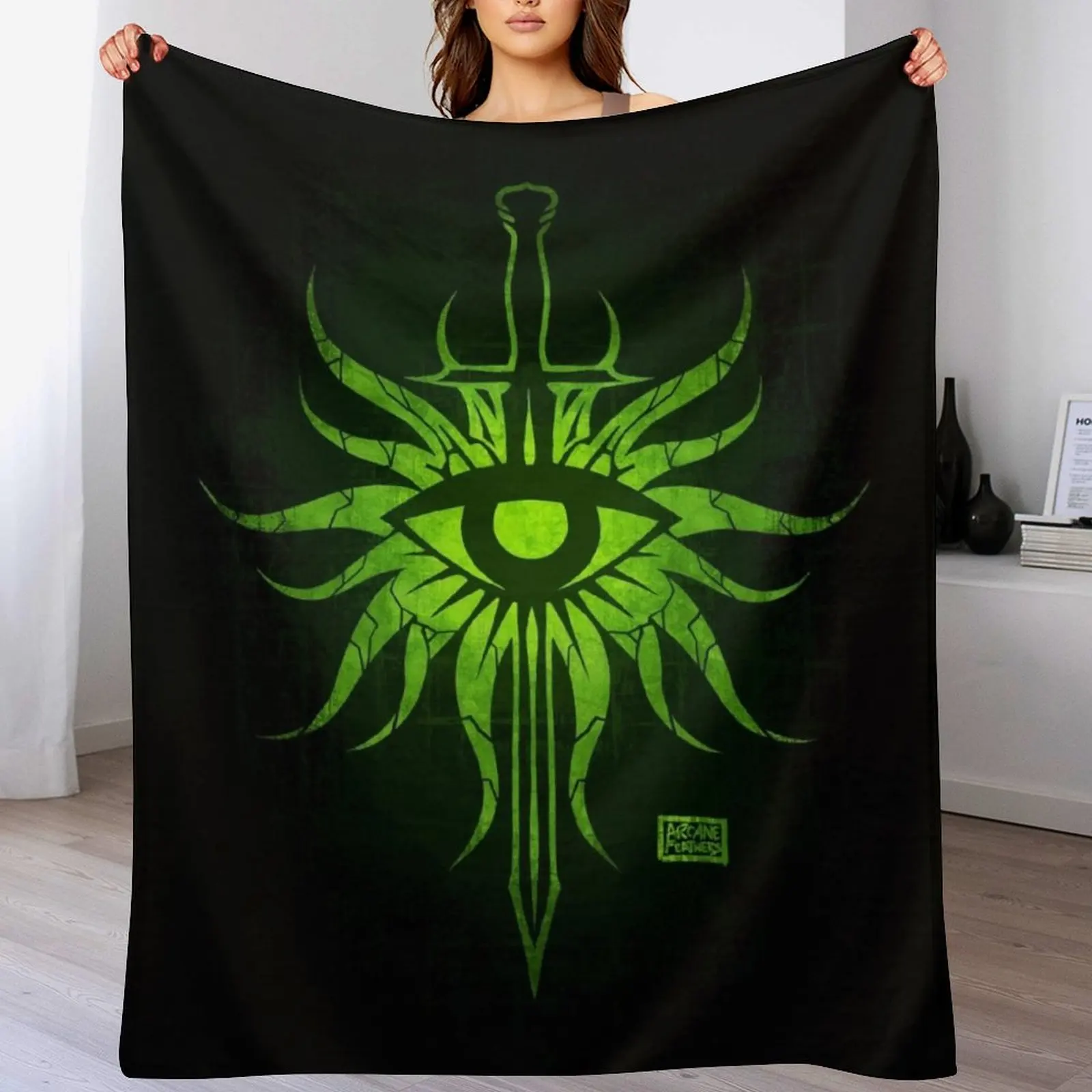 

Dragon Age Inquisition Throw Blanket Loose Thermals For Travel Soft Plush Plaid Soft Big Blankets