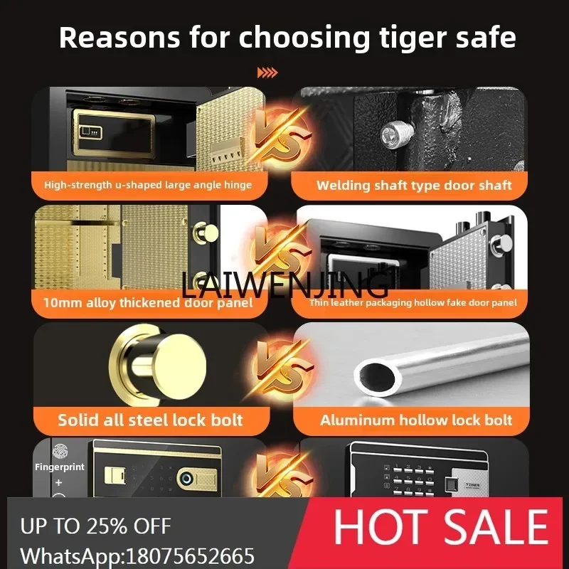 ii2-28 safe password fingerprint all-steel anti-theft safe