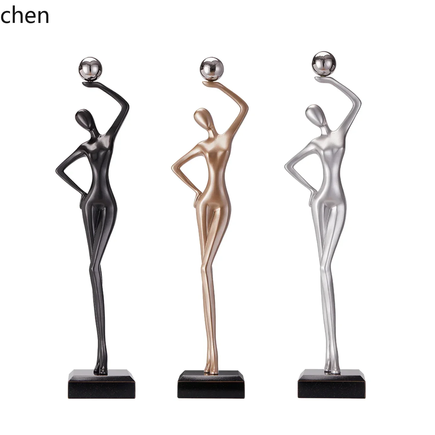 q-4   Ornament Tall Sculpture High-End Entrance Hall Premium Feel Niche Craft
