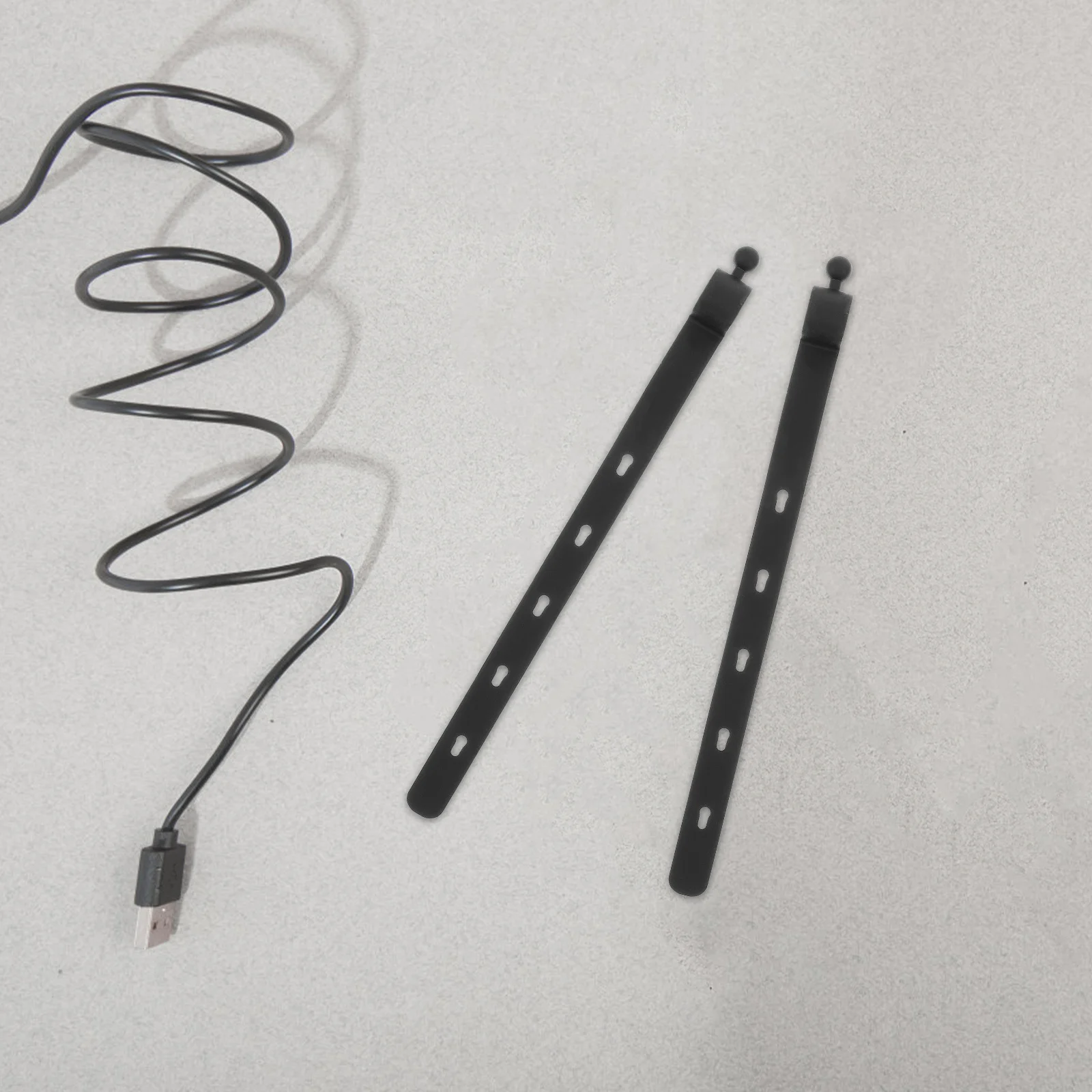 

10pcs Silicone Cord Ties Reusable Cable Organizers Fast Wind Management Straps For Charging Usb Audio Wires Desktop Home Office